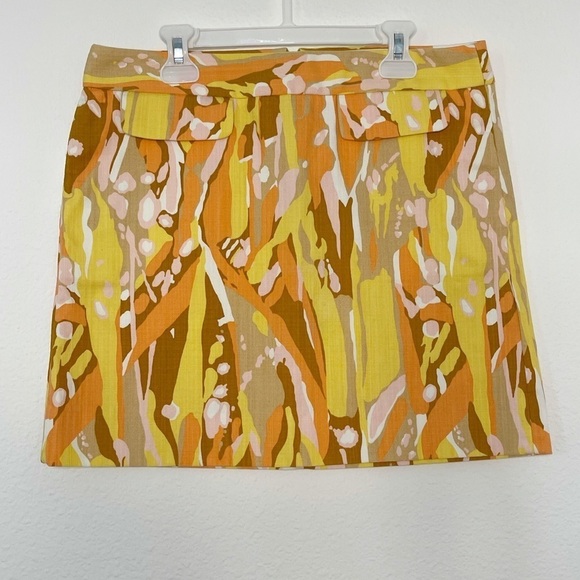 J. Crew Limoncello mini skirt yellow orange size 2 NWOT - Picture 2 of 8